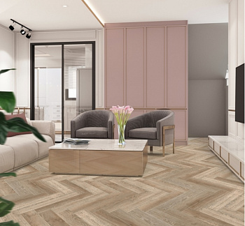 Виниловый ламинат SPC "Cronafloor" Herringbone Дуб Лилль (640*128*4,5 мм) — фото и характеристики